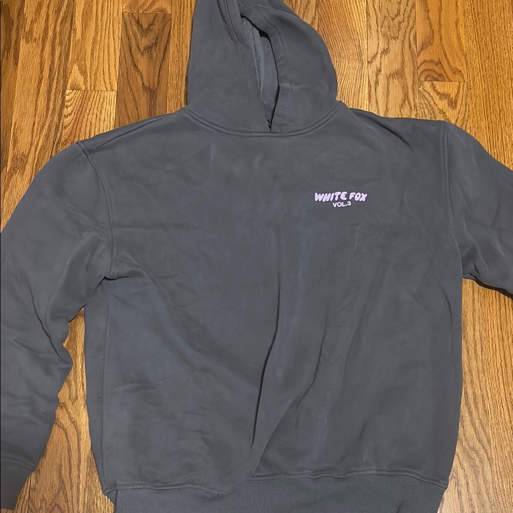 White Fox Gray Hoodie